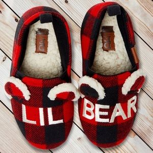 DF by Dearfoams Lil Bear Closed Back Slippers 7T-3